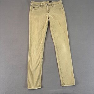 AG Adriano Goldschmied Womens 29R The Legging Super Skinny Ankle Jeans Green